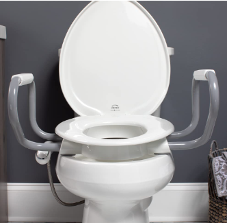 Nova Elongated Toilet Seat Riser with Arms